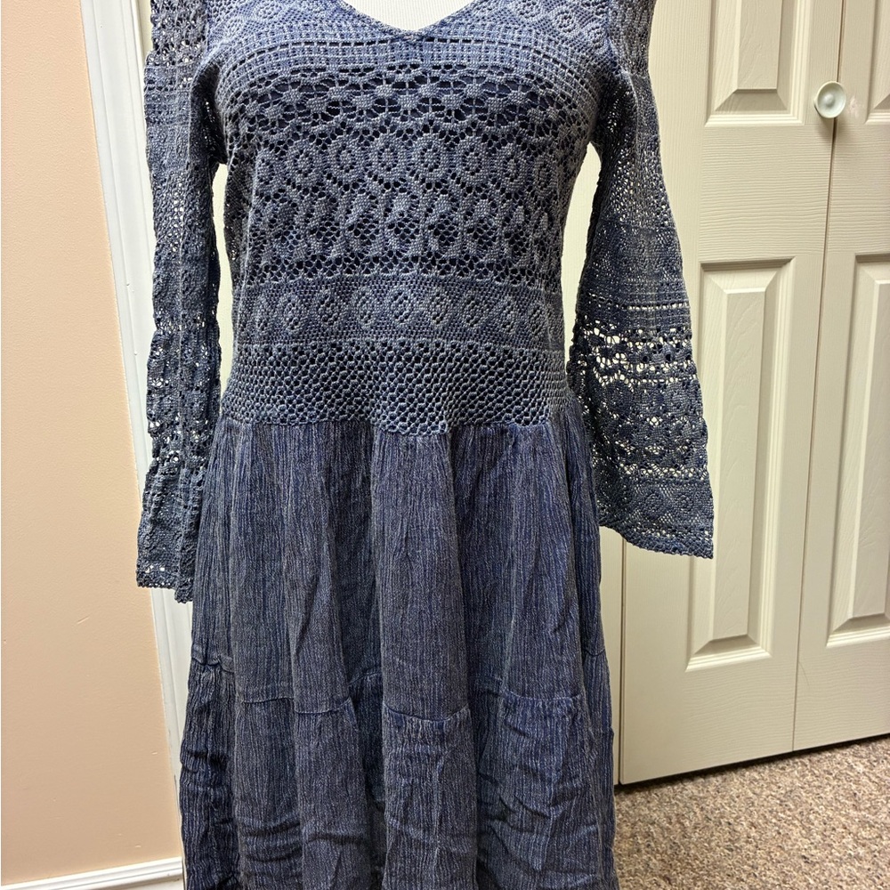 Gentle Fawn Size Large Long Sleeve Lace Dress